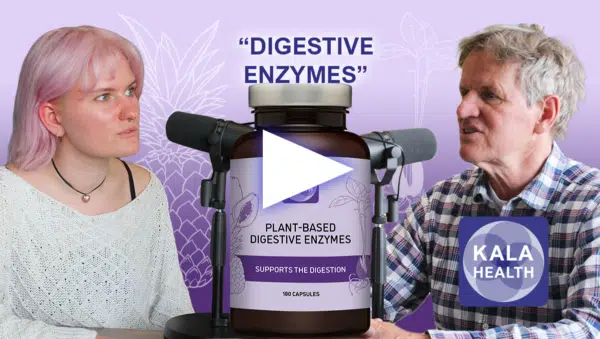 The therapists at Kala Health on digestion, and how supplementing with digestive enzymes can contribute to the digestion of food in the intestines.
